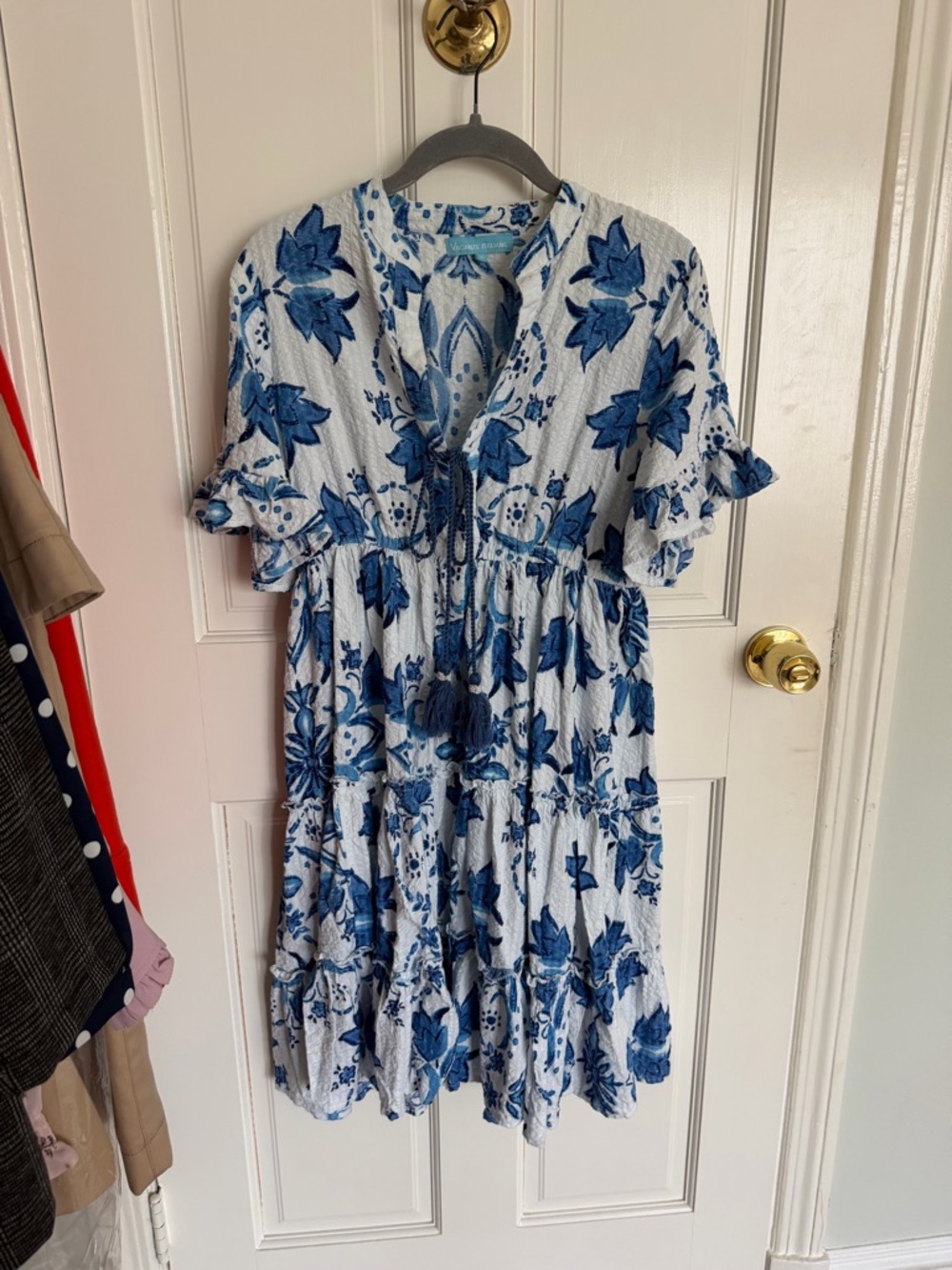 Vacanze Italiane blue white coverup dress